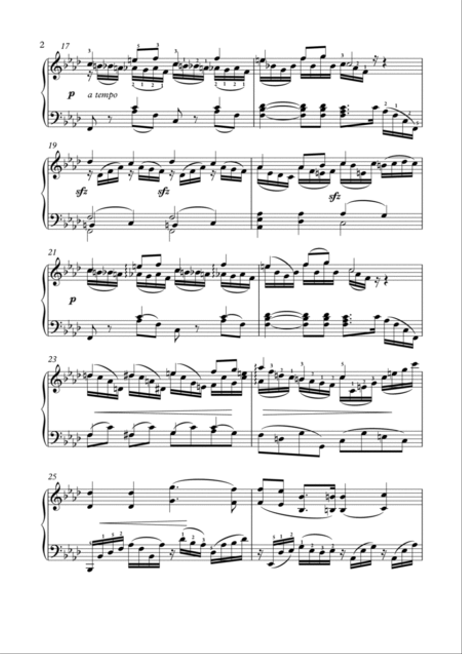 Russian melody Piano Solo scores gallery preview page 2
