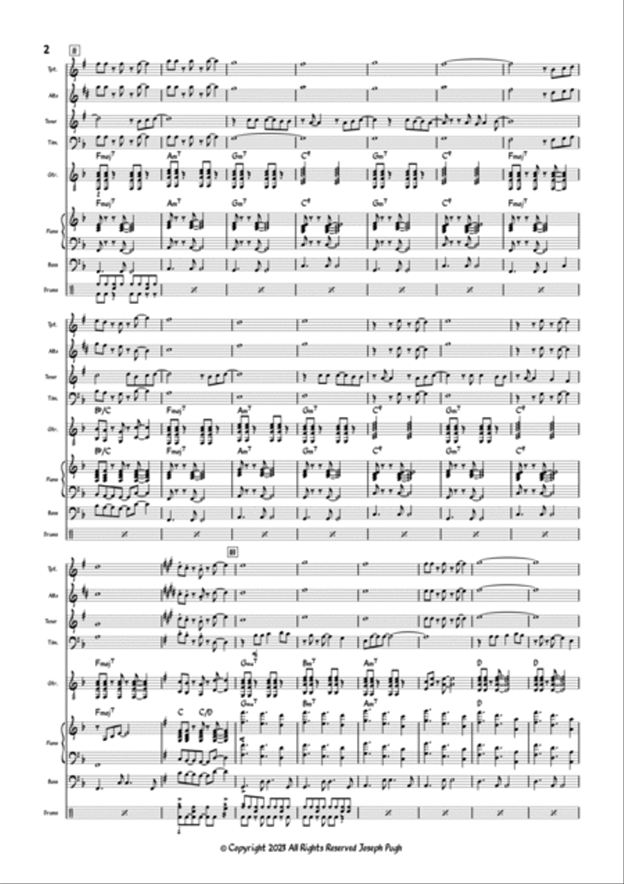 Give Them All To Jesus Give Them All To Jesus Jazz Ensemble scores gallery preview page 2