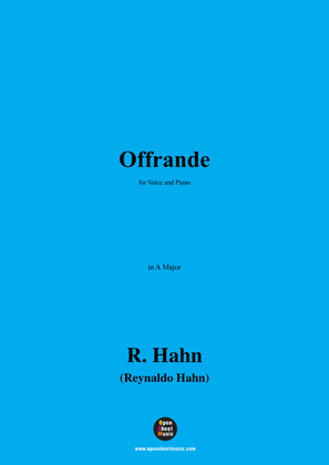R. Hahn-Offrande,in A Major
