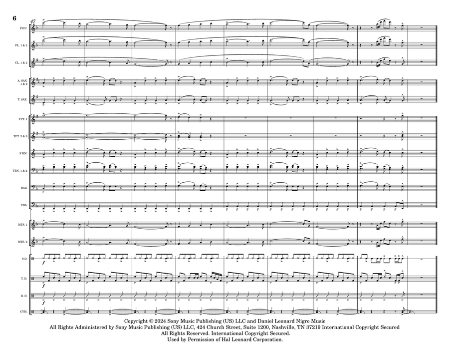 Hot To Go Hot To Go Marching Band scores gallery preview page 6