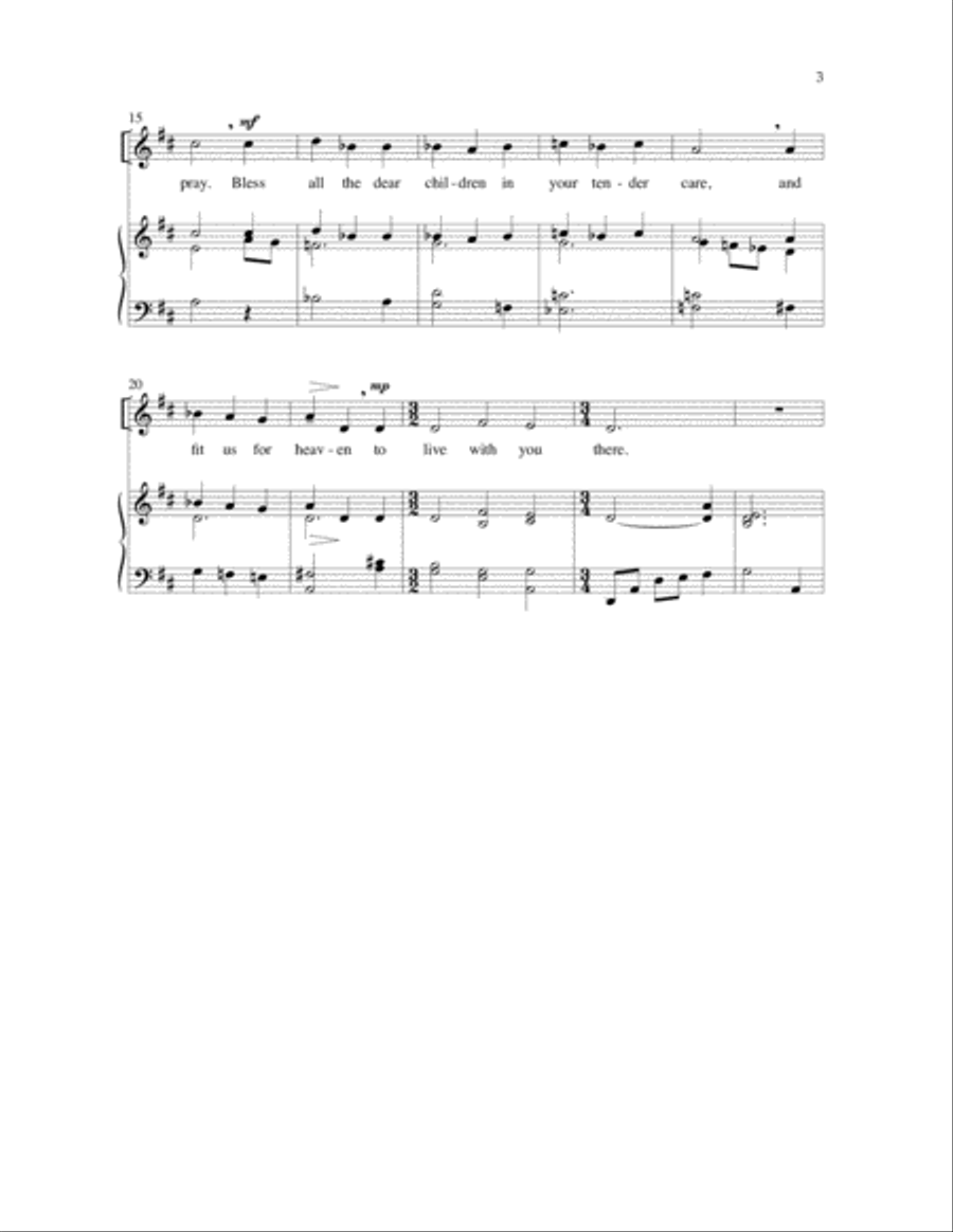 A Prayer to Jesus Unison Choir scores gallery preview page 3