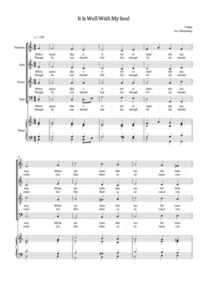 It Is Well With My Soul - SATB with accompaniment