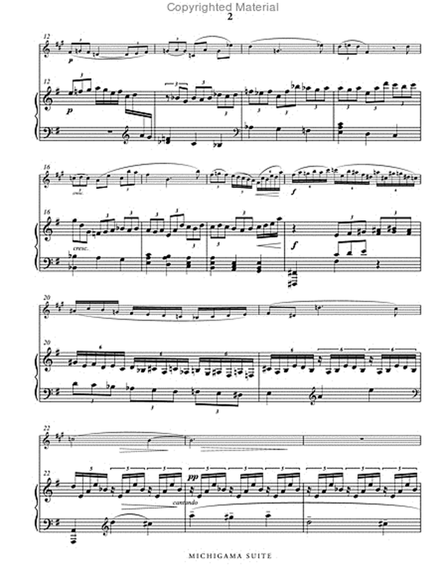 Michigama Suite (score & 1 part)