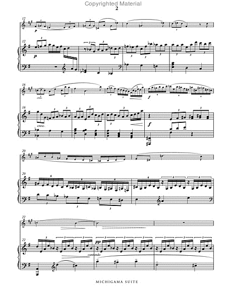 Michigama Suite (score & 1 part)