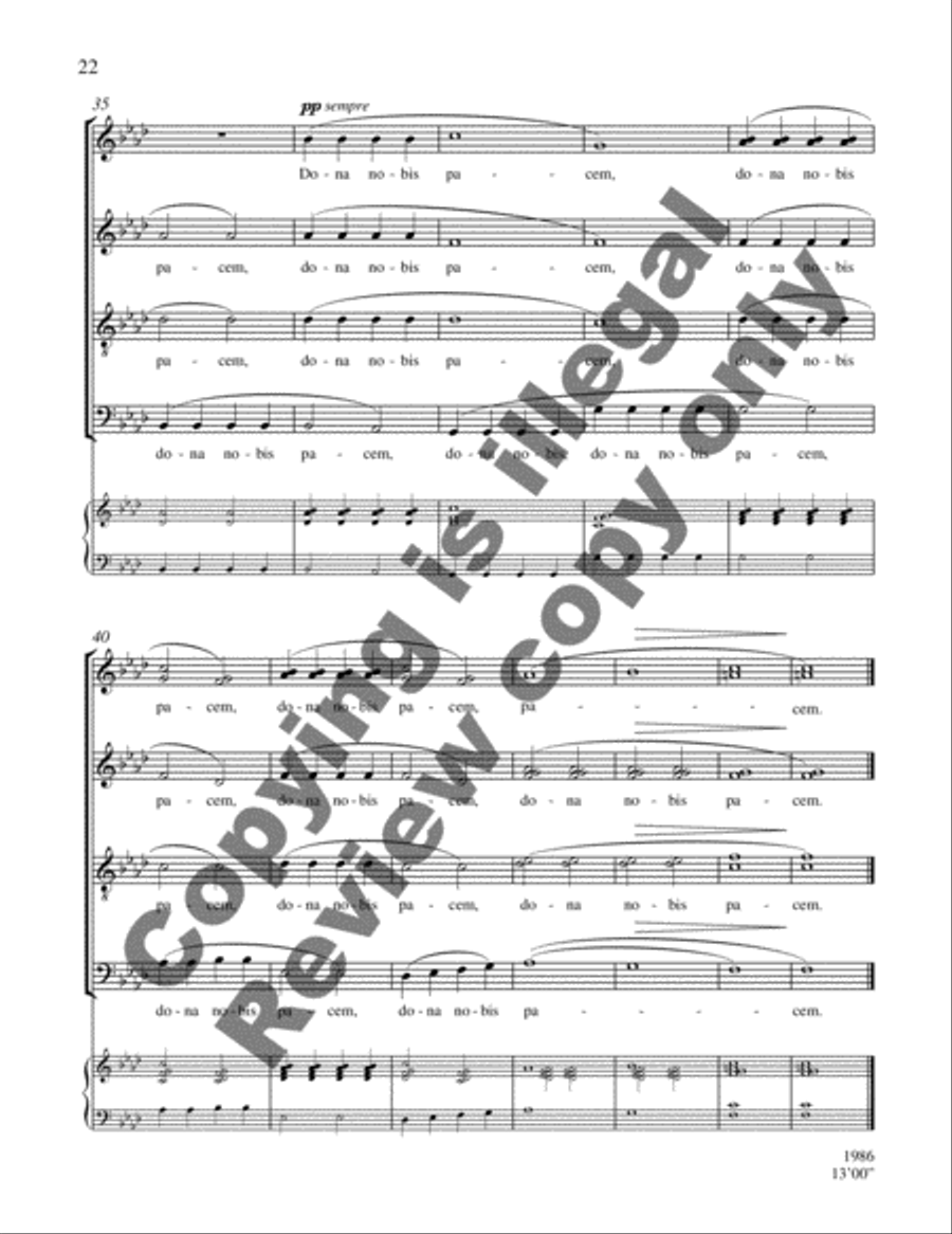 Missa Brevis 4-Part scores gallery preview page 12