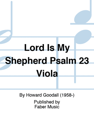 Lord Is My Shepherd Psalm 23 Viola