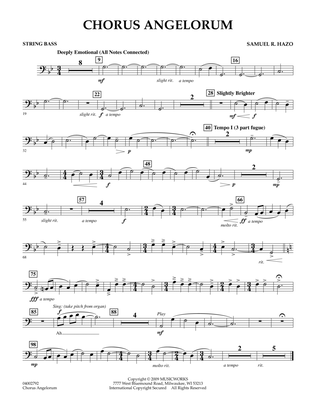 Chorus Angelorum - String Bass