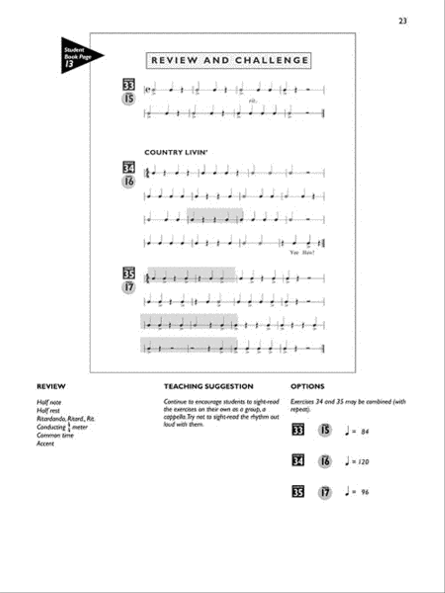 The Rhythm Reader, Level 1 Choir scores gallery preview page 6
