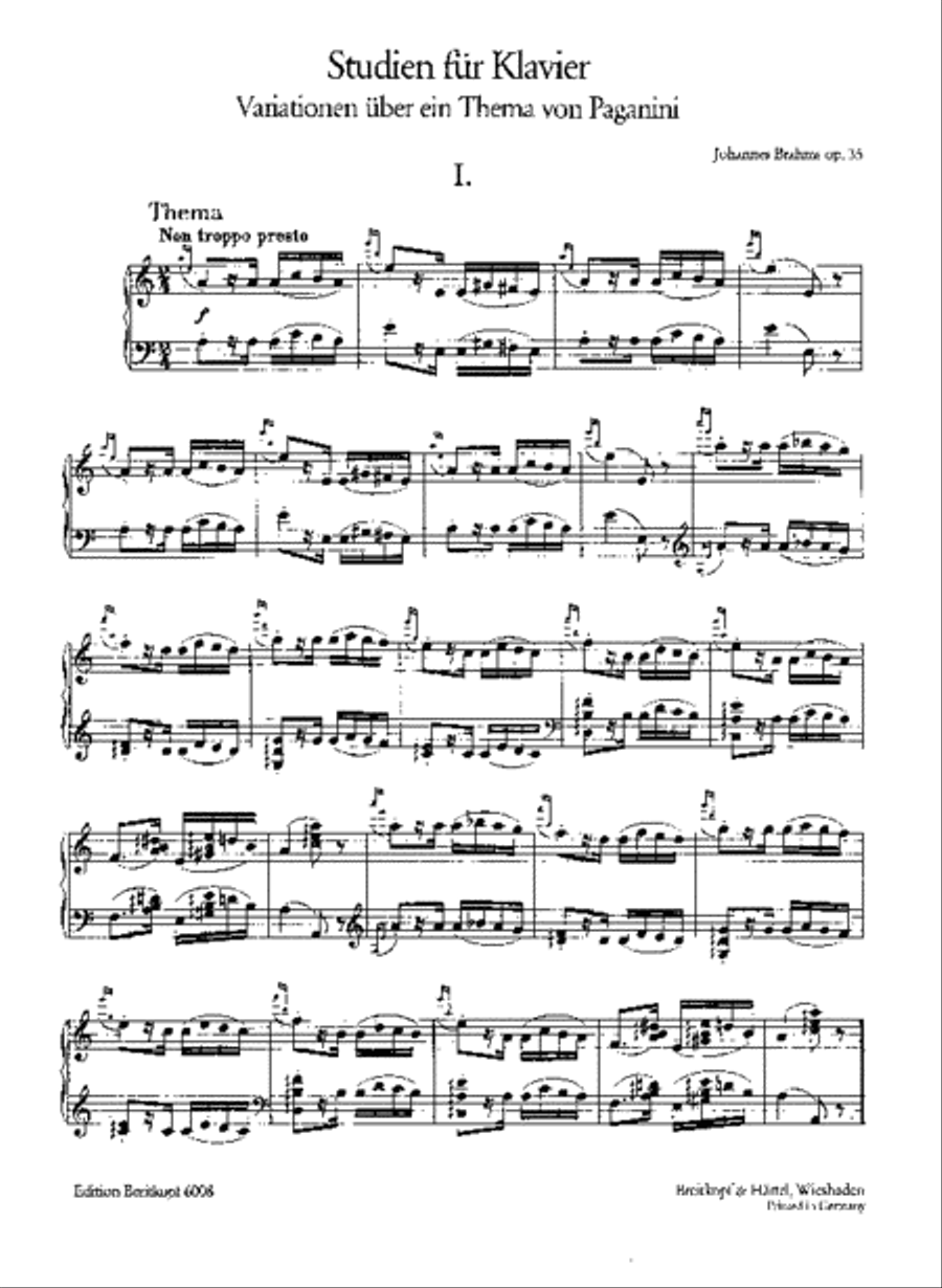 Variations on a Theme by Paganini Op. 35 Piano Solo scores gallery preview page 2