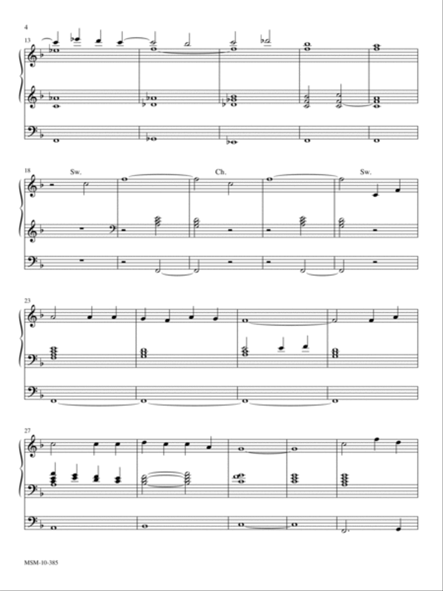 Adagio on Were You There Organ scores gallery preview page 2