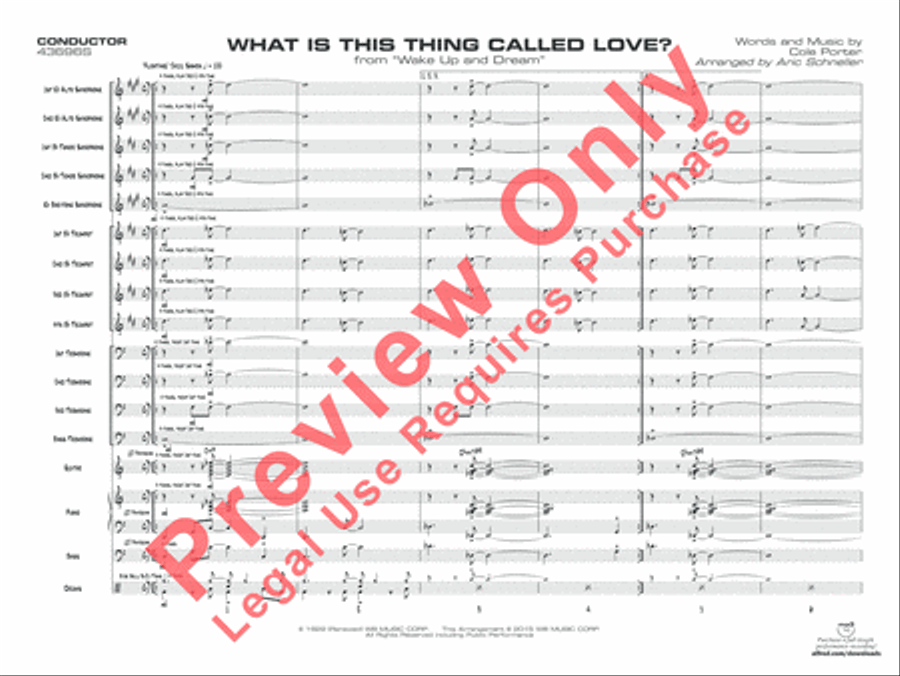 What Is This Thing Called Love? (from Wake Up and Dream) Jazz Ensemble scores gallery preview page 2