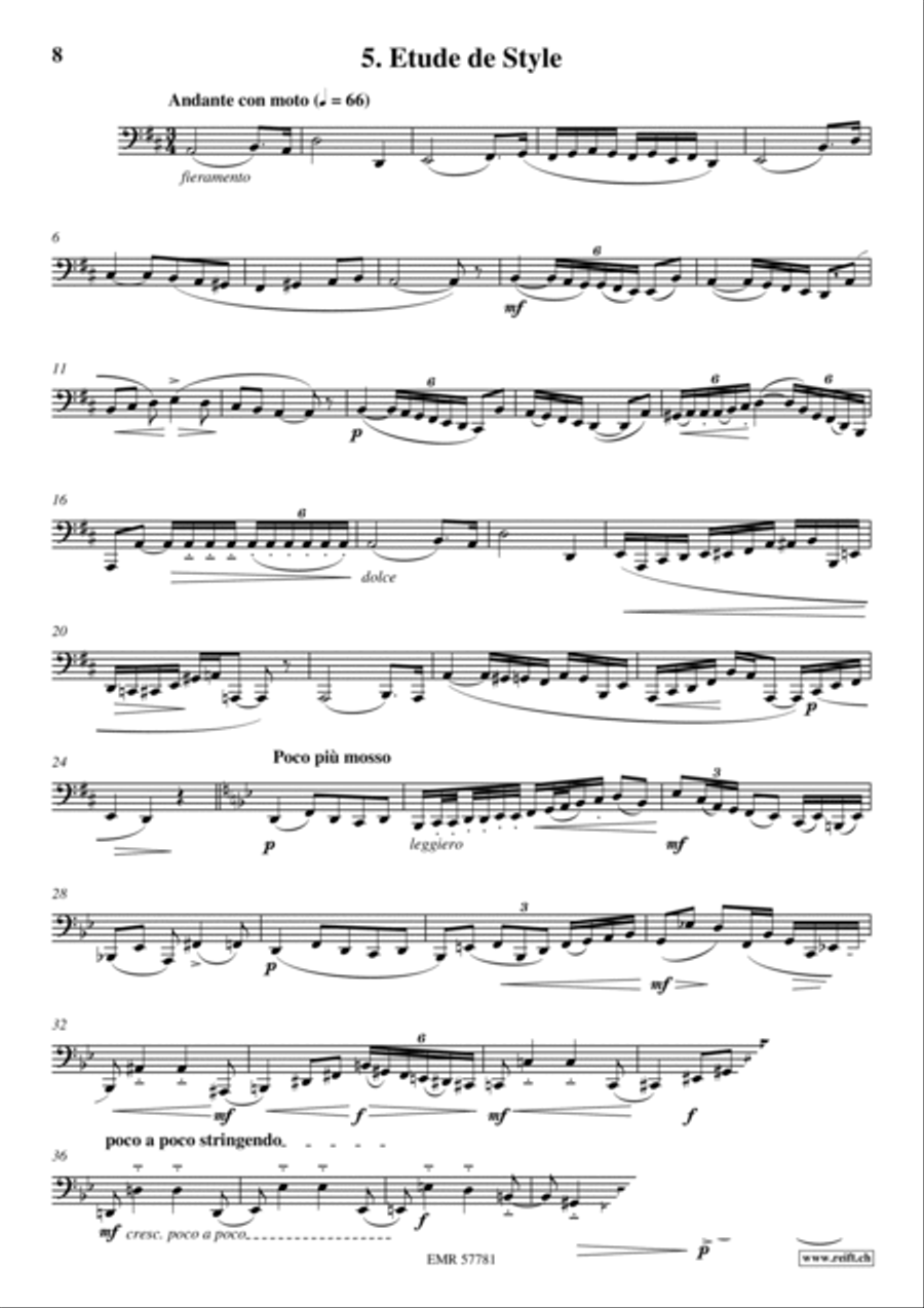 36 Etudes Transcendantes Tuba scores gallery preview page 7