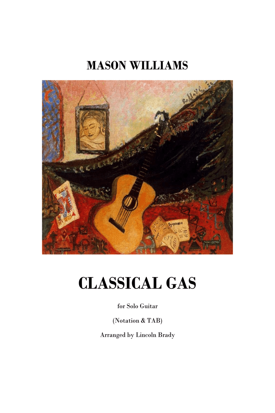Classical Gas Acoustic Guitar scores gallery preview page 1