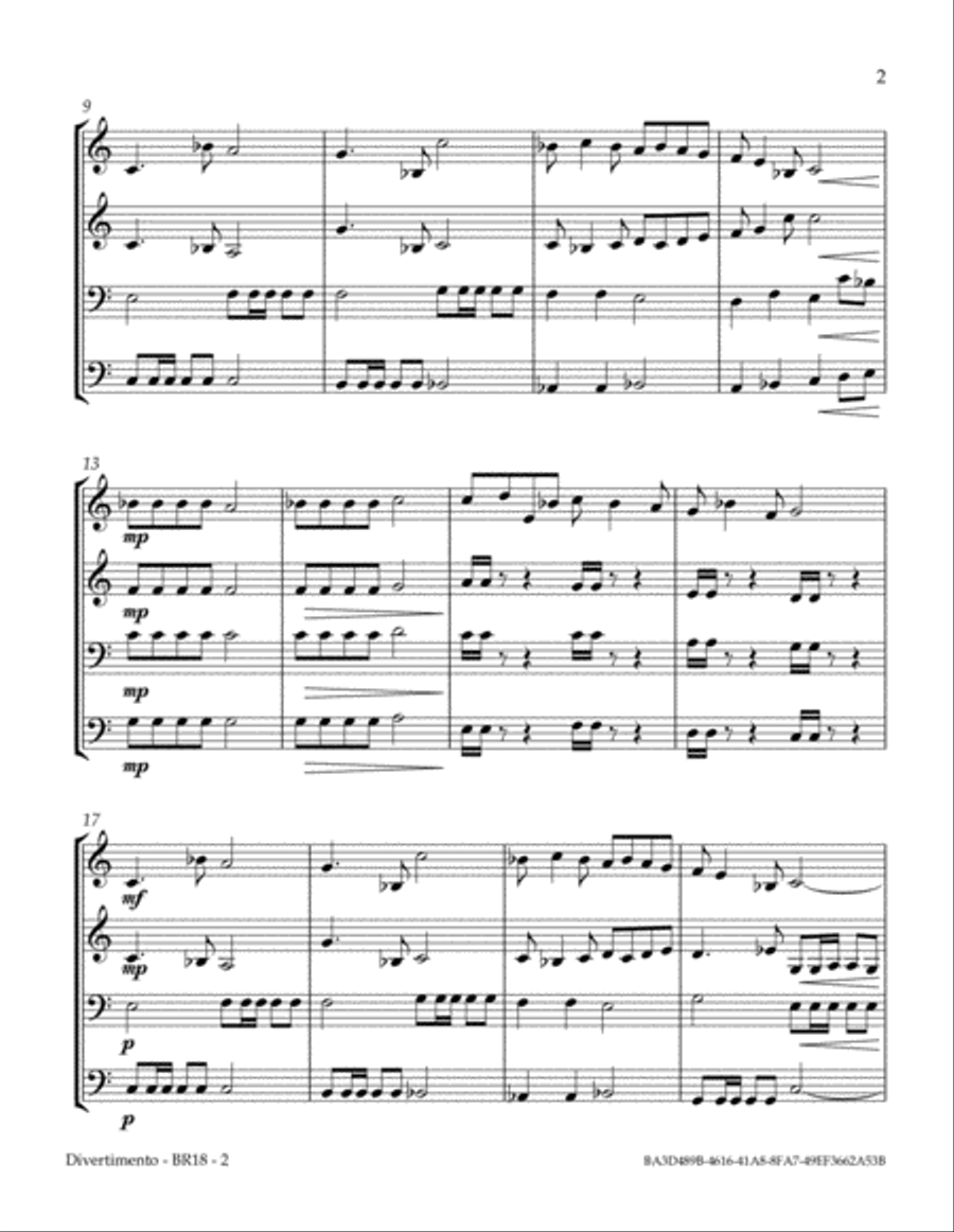 Divertimento Brass Ensemble scores gallery preview page 5