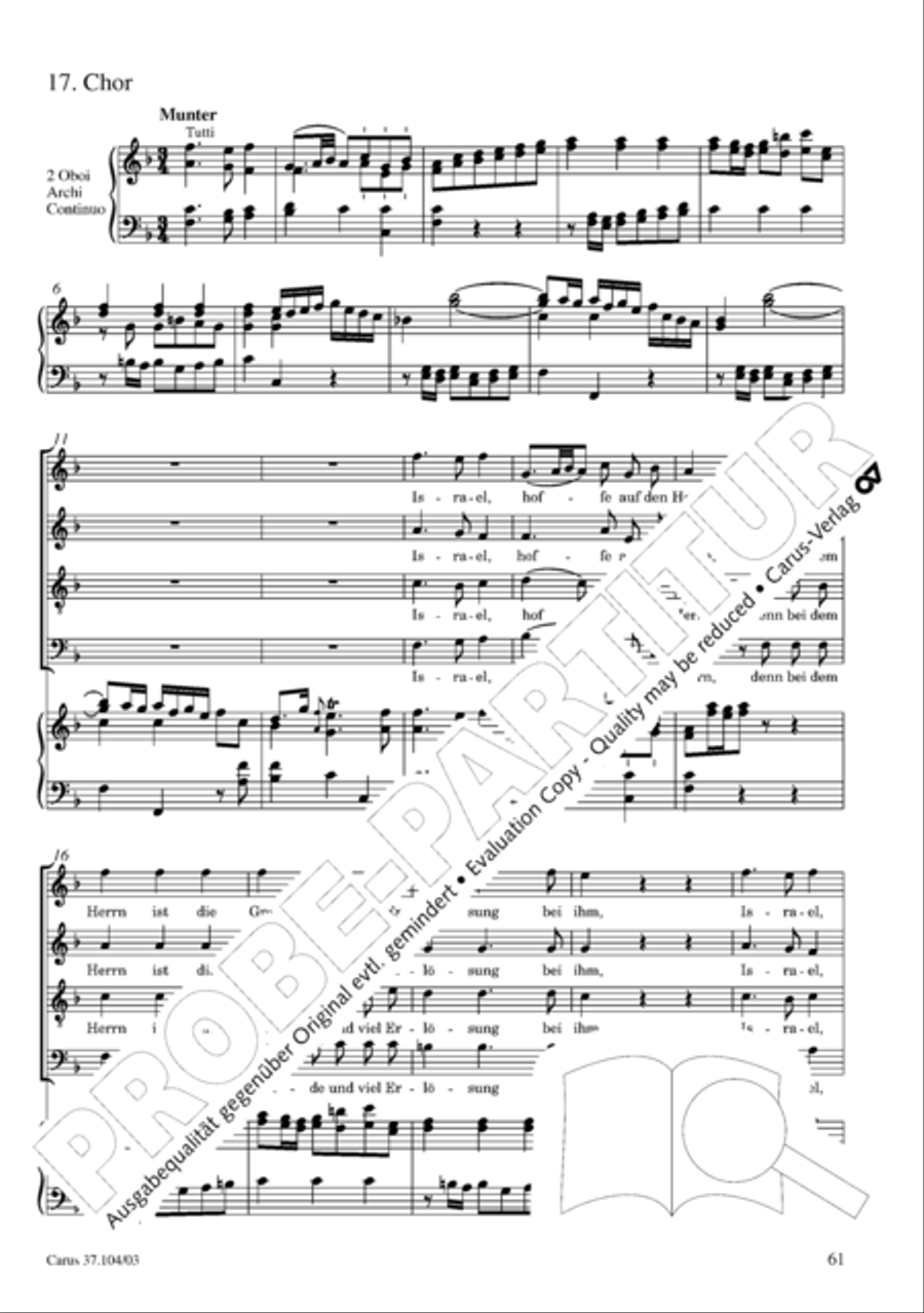 Ein Lammlein geht und tragt die Schuld 4-Part scores gallery preview page 62