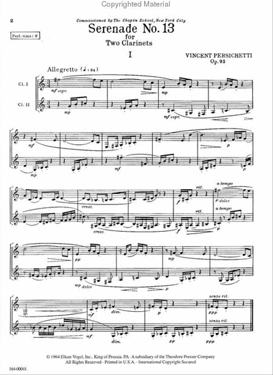 Serenade No. 13 Chamber Music scores gallery preview page 2
