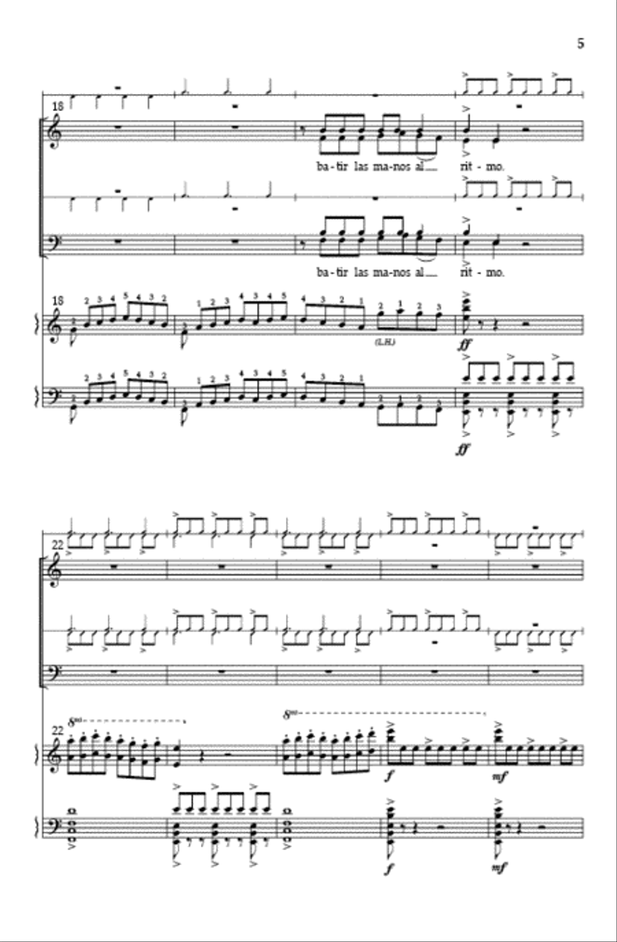 Ritmo SA(T)B Ritmo SA(T)B SA scores gallery preview page 4