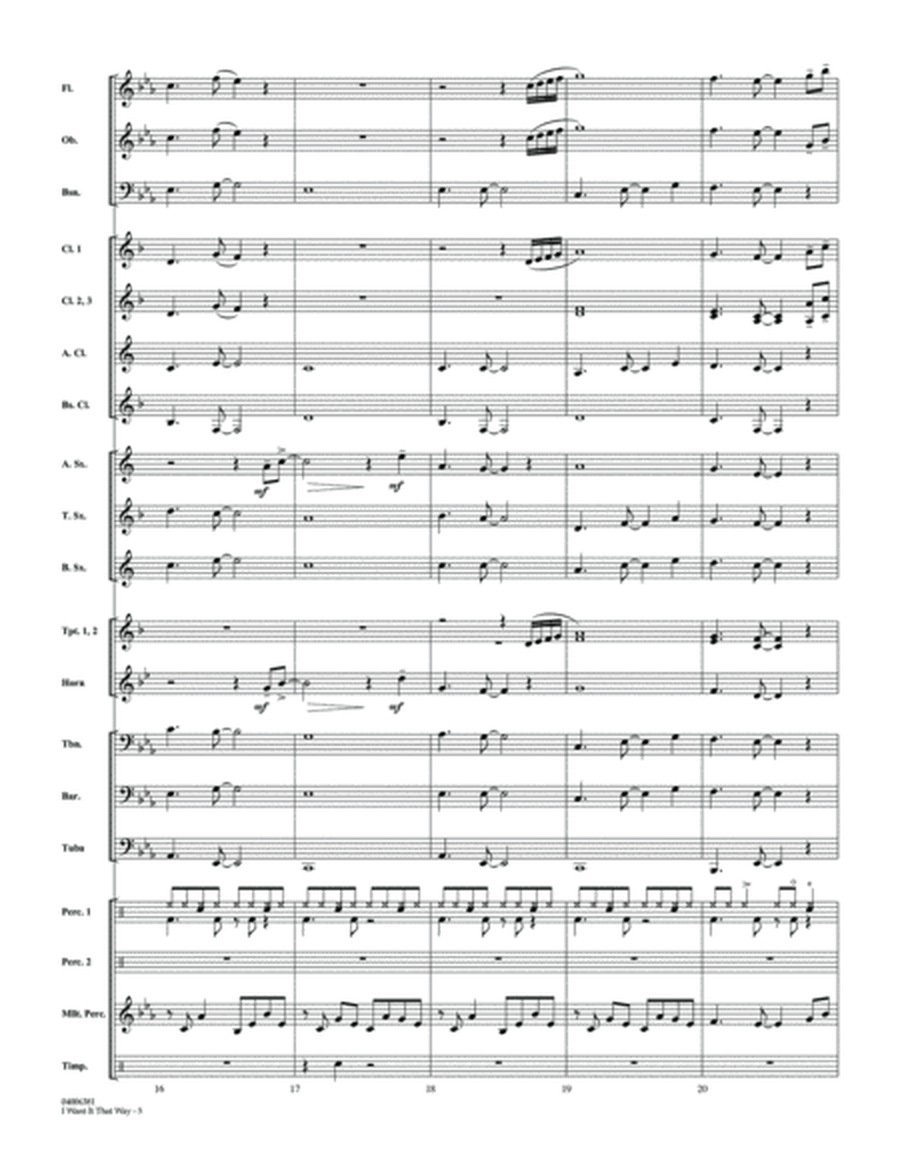 I Want It That Way (arr. Michael Brown) - Conductor Score (Full Score)