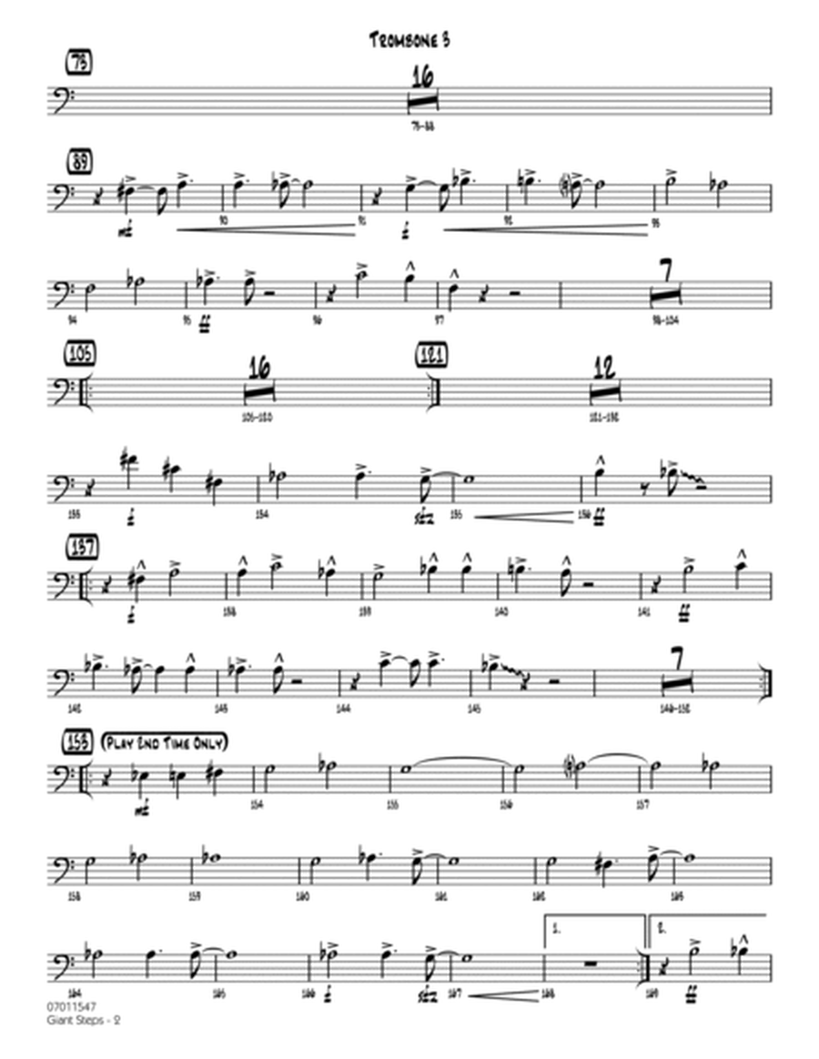 Giant Steps (arr. Mark Taylor) - Trombone 3