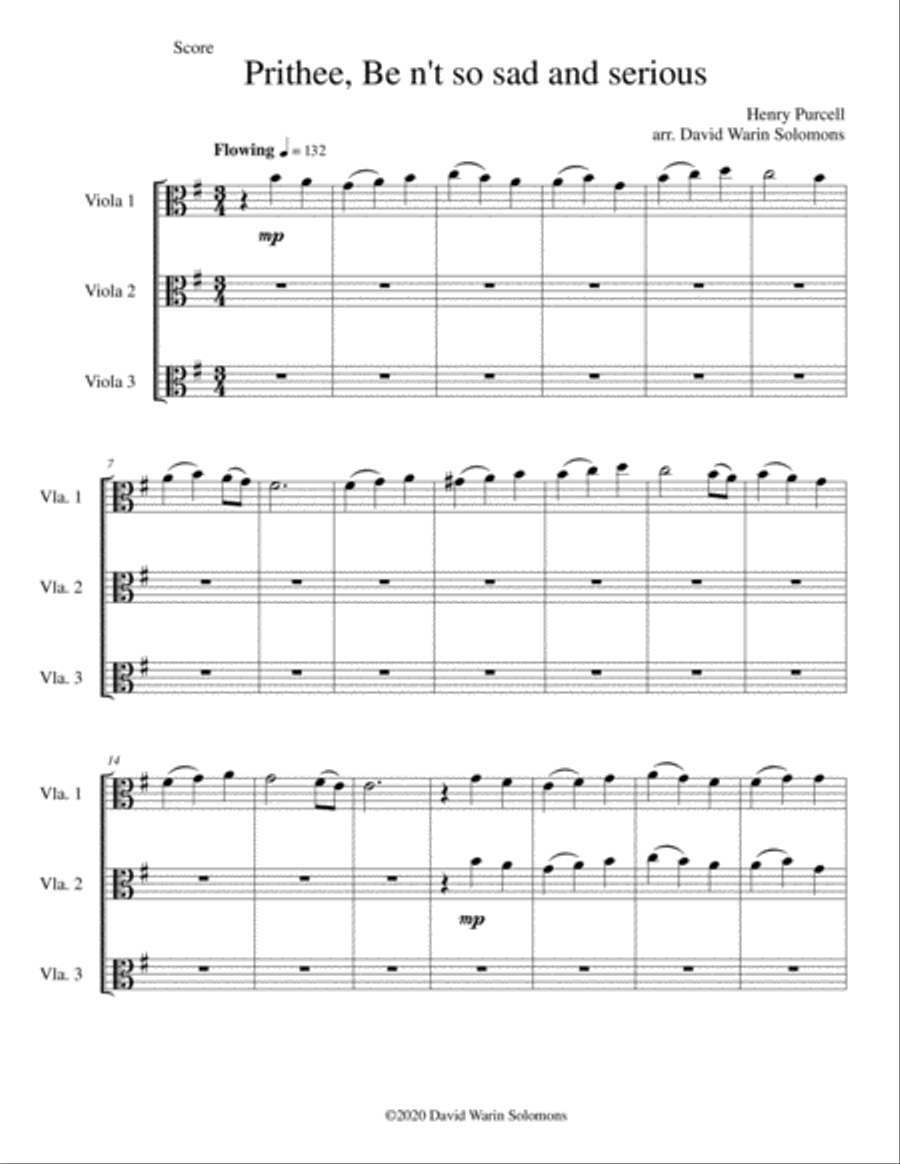 Eight Classical and Traditional Canons for 3 violas Viola Solo scores gallery preview page 4
