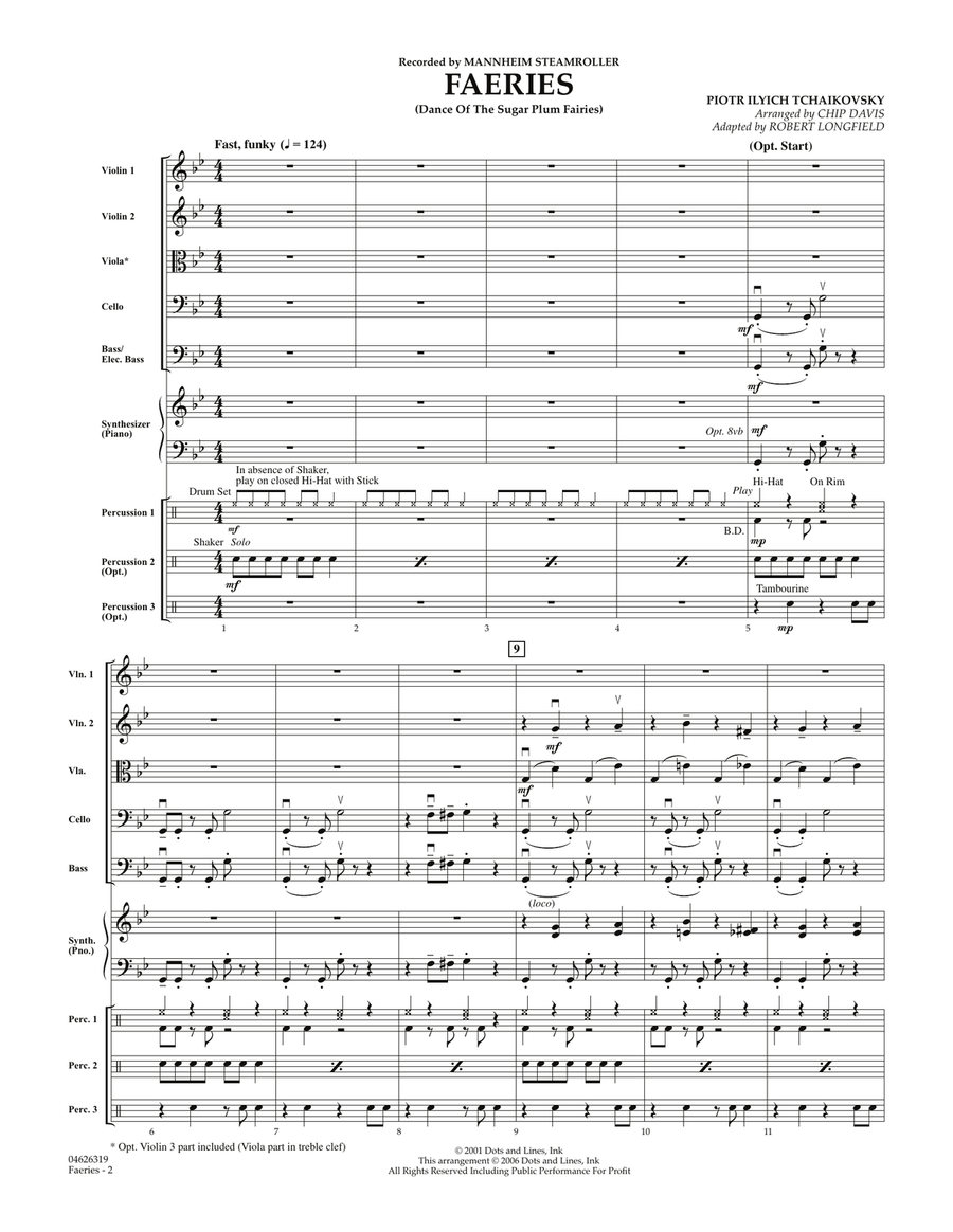 Faeries (from The Nutcracker) - Full Score Orchestra scores gallery preview page 2