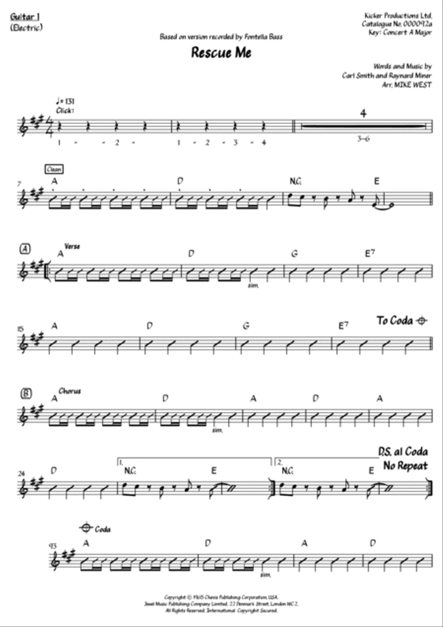 Rescue Me Rescue Me Electric Guitar scores gallery preview page 2