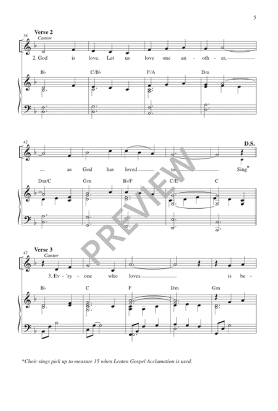 Acclamations for the Order of Celebrating Matrimony 2-Part scores gallery preview page 5