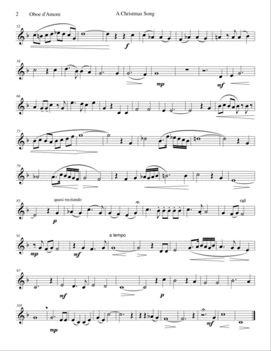 Alternative Oboe d'amore parts for the Esprit de Cor collection Oboe scores gallery preview page 2