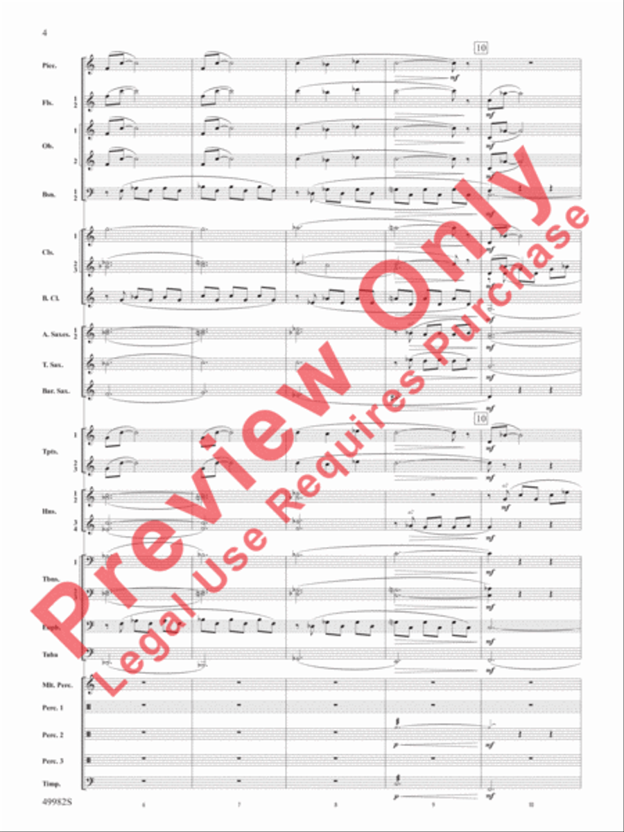 Midnight Ride Concert Band scores gallery preview page 5
