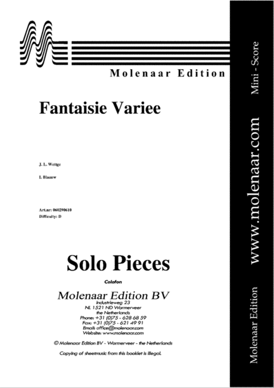 Fantaisie Variee Clarinet scores gallery preview page 2