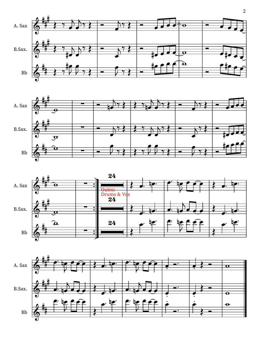 The Letter Small Ensemble scores gallery preview page 2