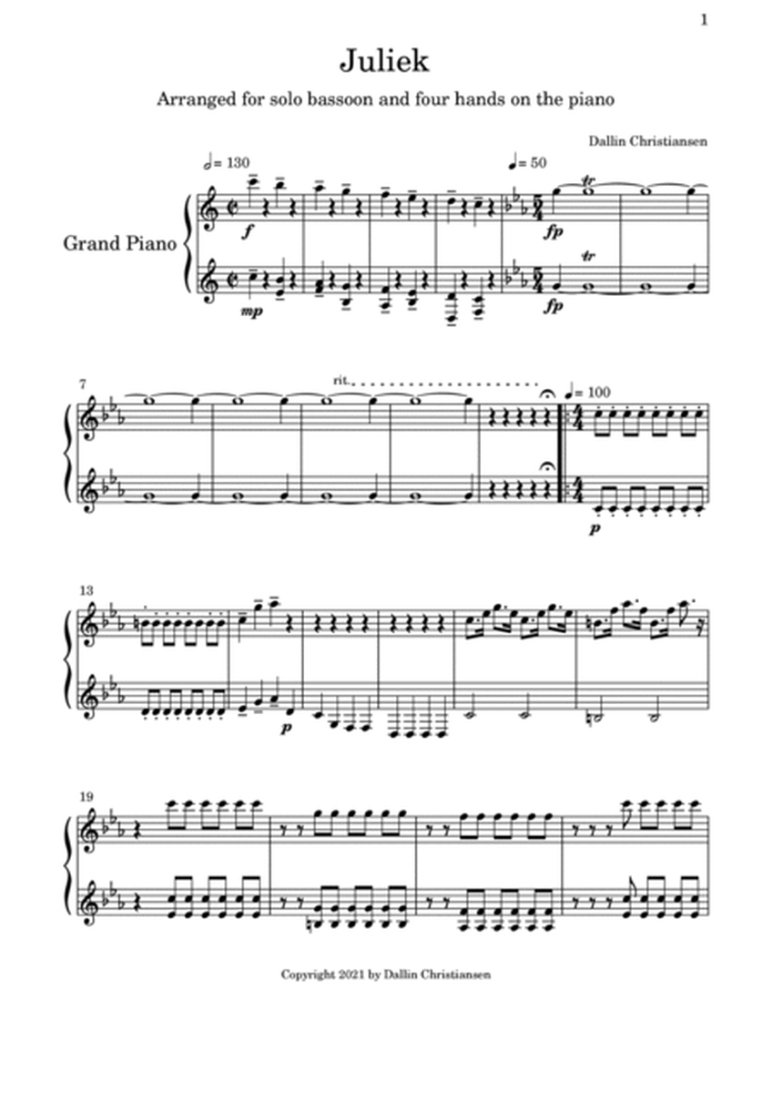 Juliek (4 hands piano arrangement)