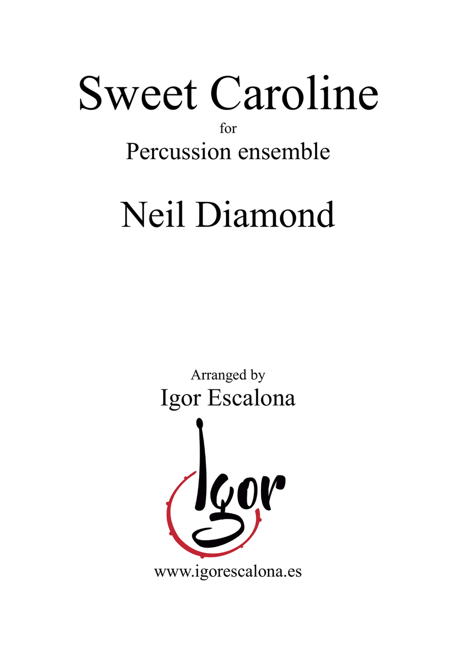 Sweet Caroline Sweet Caroline Percussion Ensemble scores gallery preview page 2