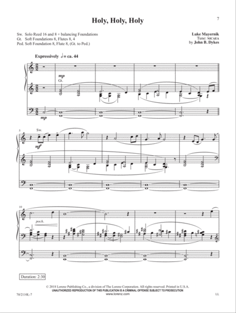 In the Ending of the Year Organ Solo scores gallery preview page 4