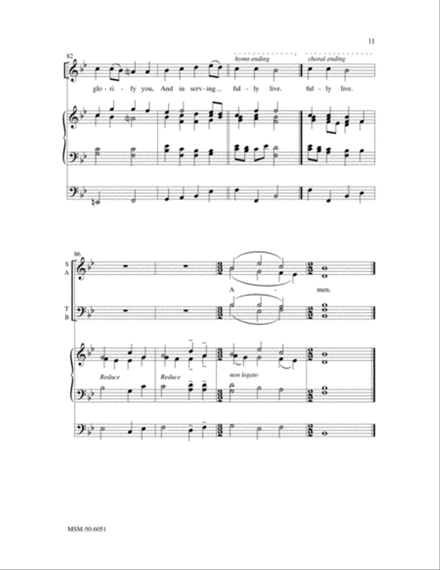 When the Morning Stars Together 4-Part scores gallery preview page 8