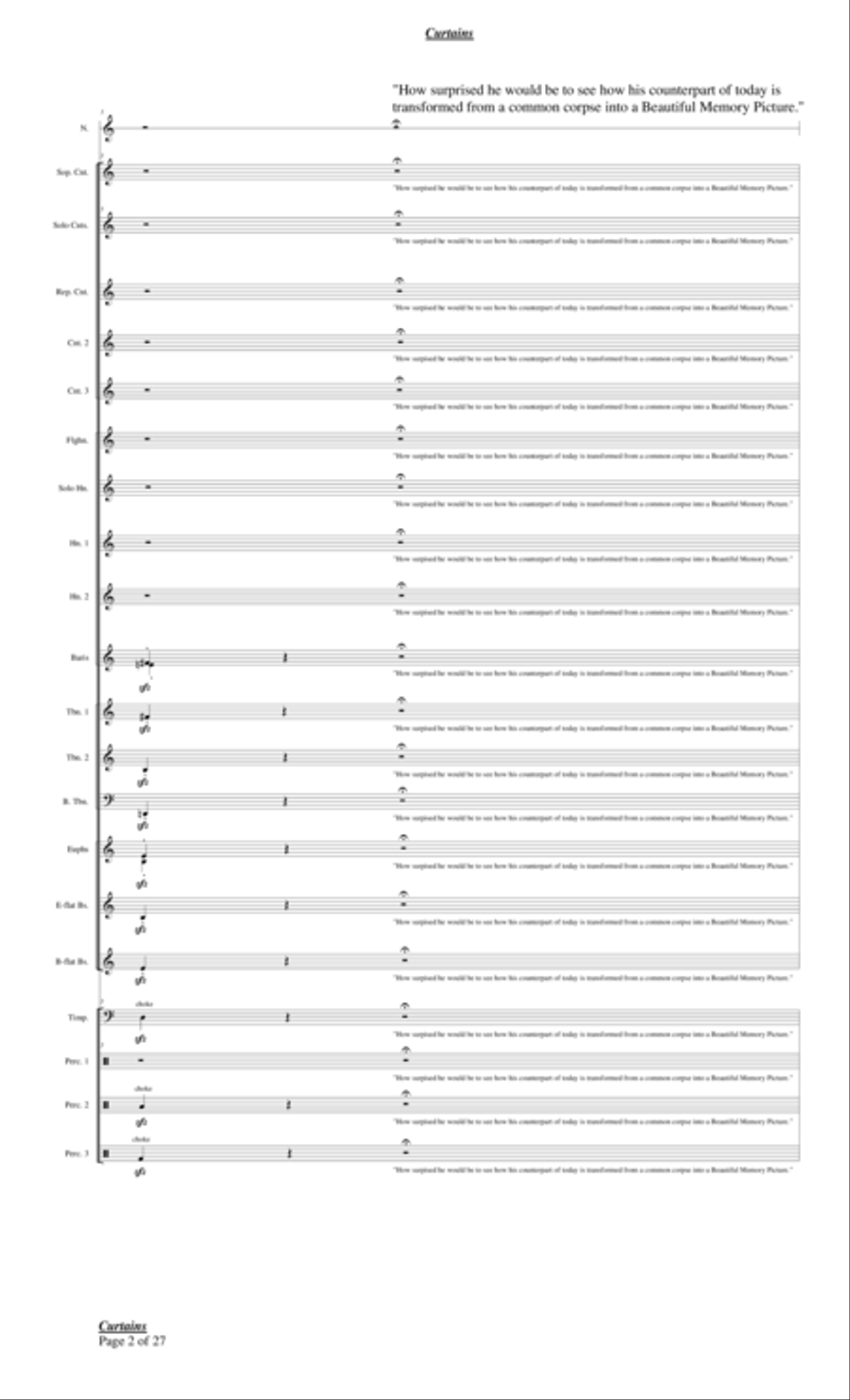 Curtains for Brass Band and Narrator Brass Band scores gallery preview page 6