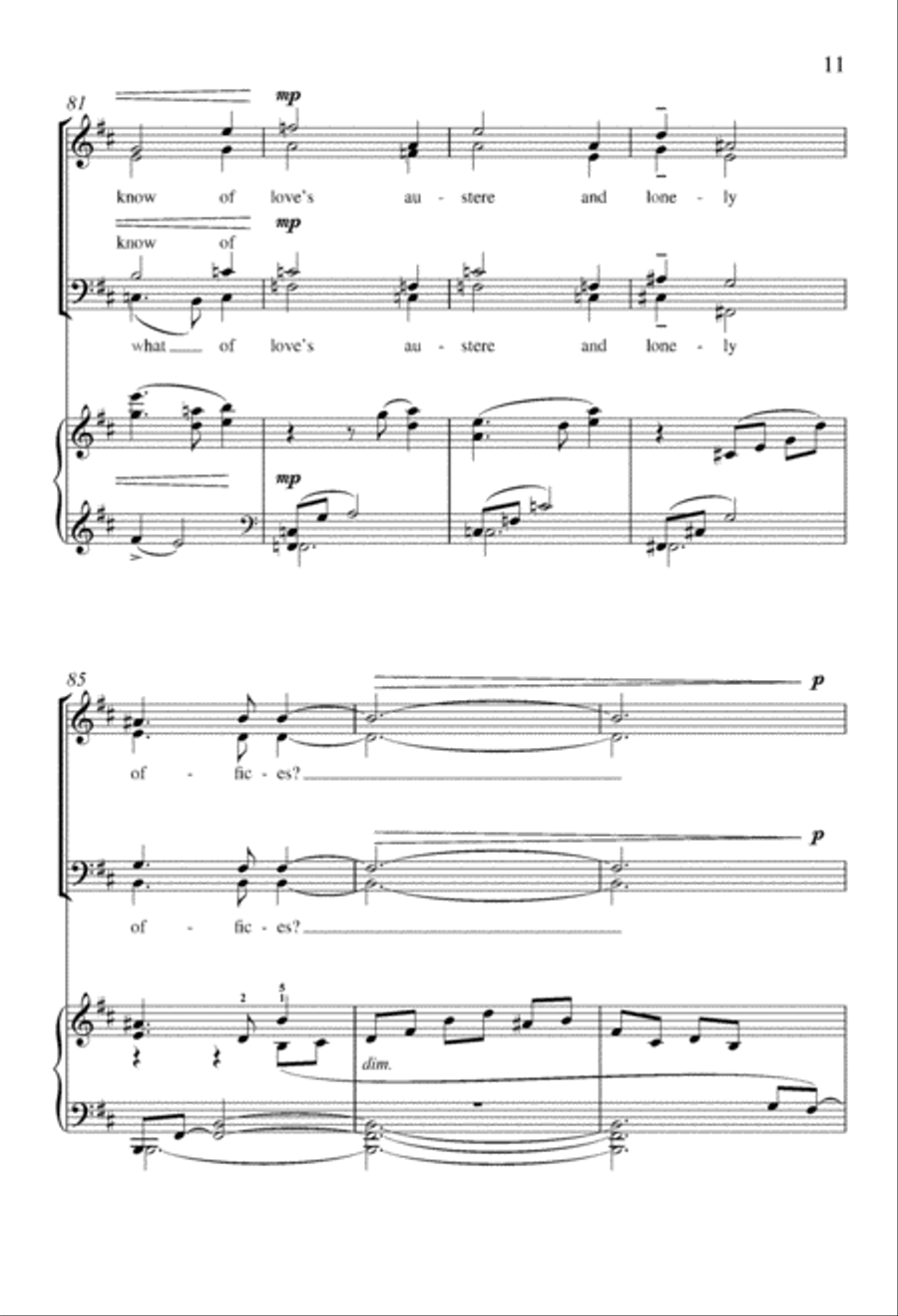 Those Winter Sundays Those Winter Sundays 4-Part scores gallery preview page 11