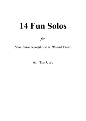 Book cover for 14 Fun Solos for Tenor Saxophone and Piano