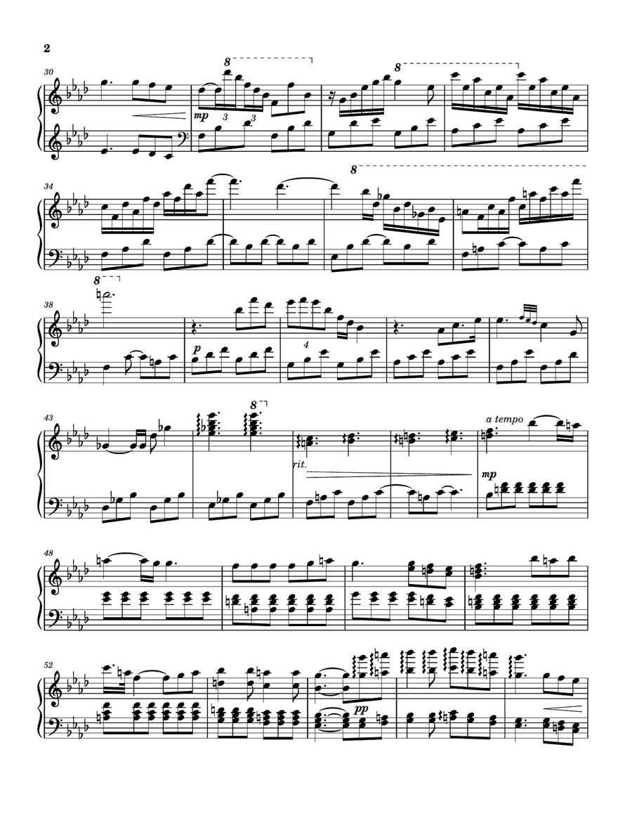 Perfect Day Piano Solo scores gallery preview page 2