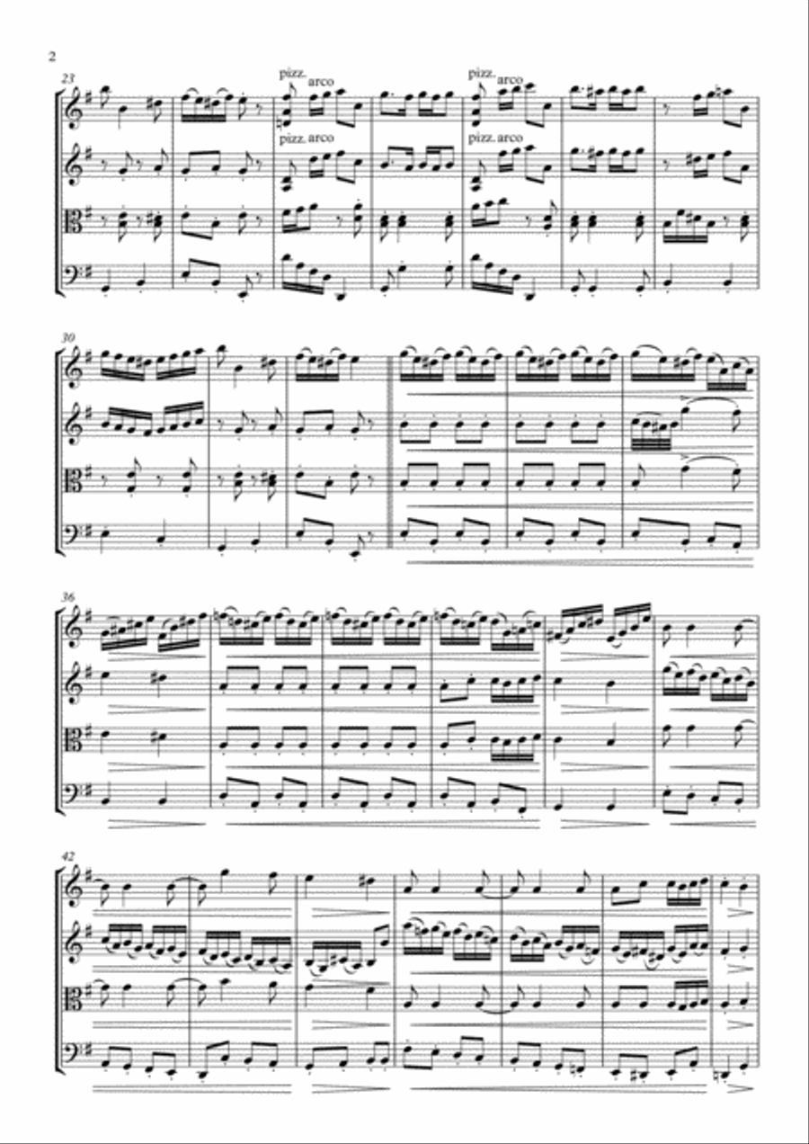 Hungarian Dance №21 Hungarian Dance №21 String Quartet scores gallery preview page 3