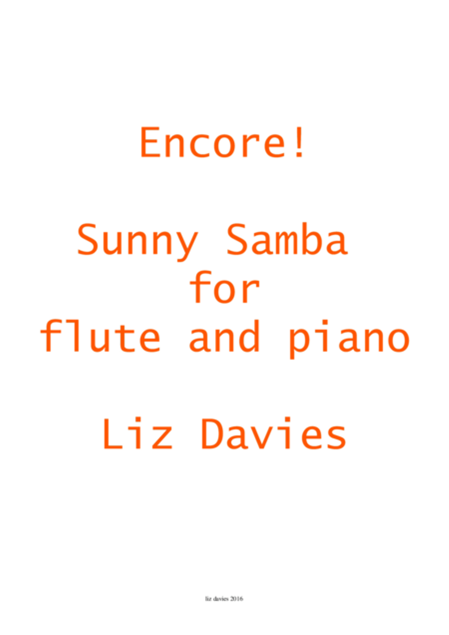 Sunny Samba Flute Solo scores gallery preview page 1