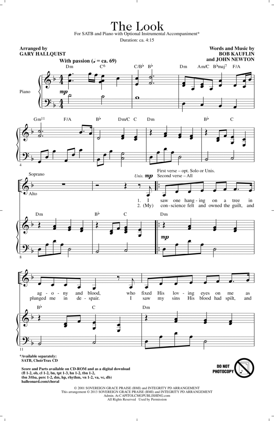 The Look 4-Part scores gallery preview page 1