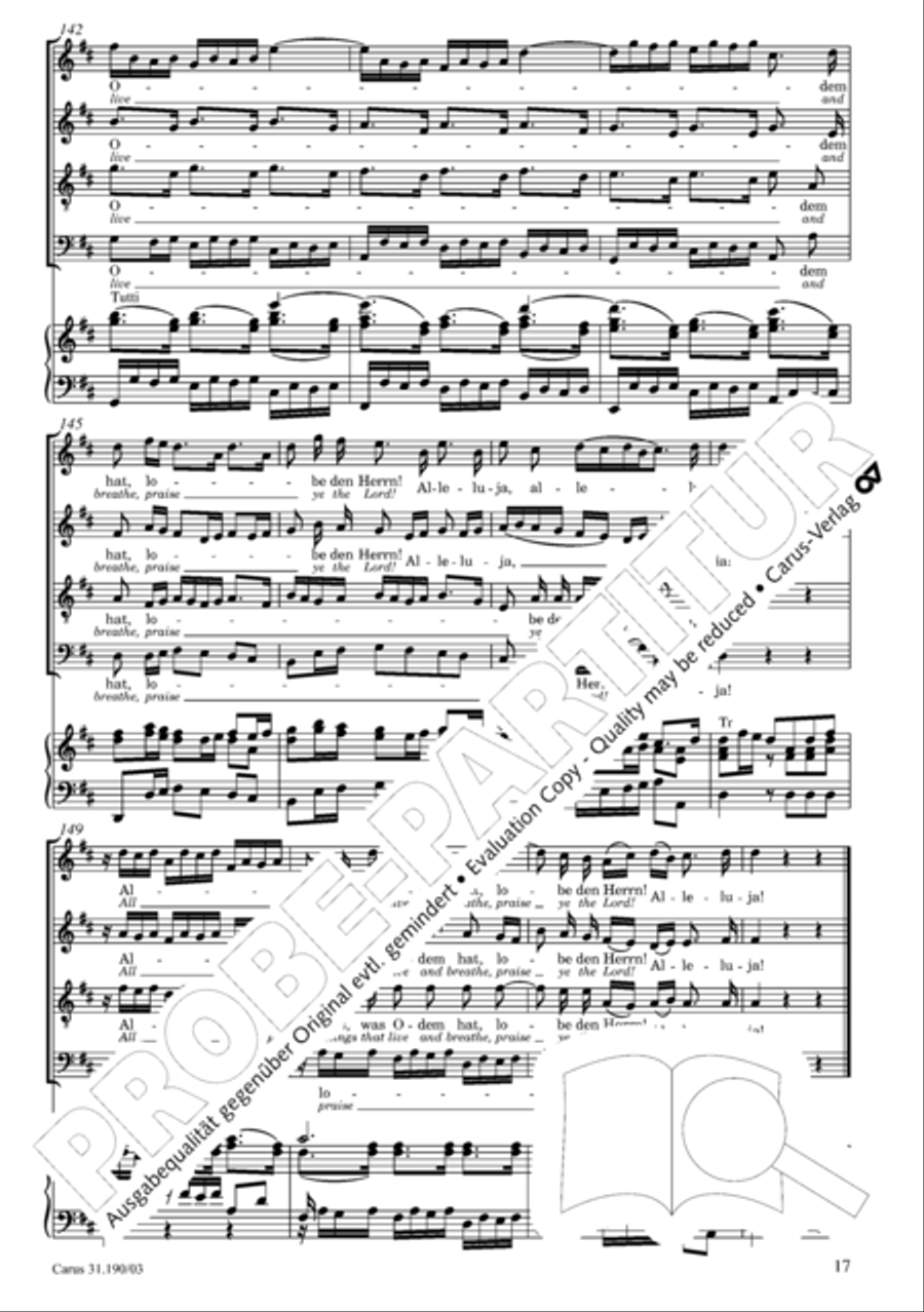 Sing to the Lord a new song (Singet dem Herrn ein neues Lied) ATB scores gallery preview page 18