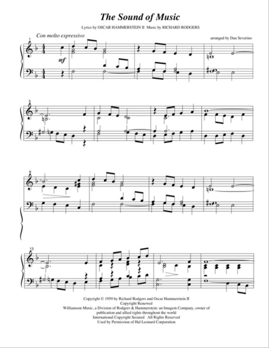 The Sound Of Music The Sound Of Music Piano Solo scores gallery preview page 2