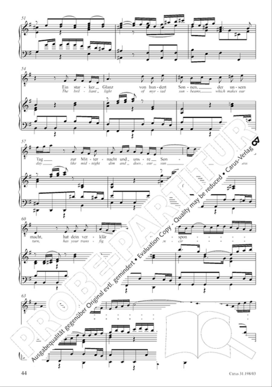 Let, Princess, let but one more ray (Lass, Furstin, lass noch einen Strahl) 4-Part scores gallery preview page 45