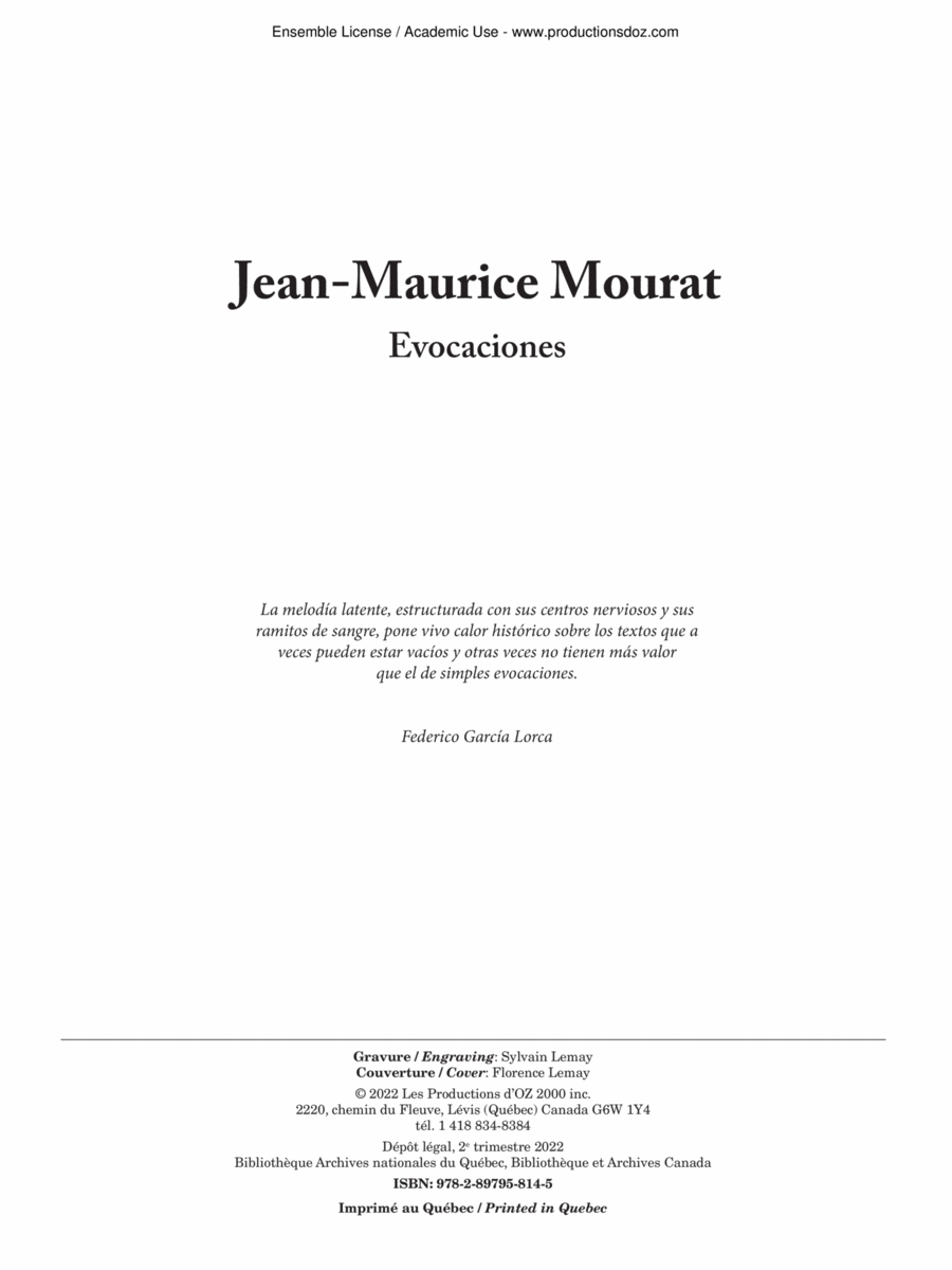 Evocaciones Classical Guitar scores gallery preview page 1