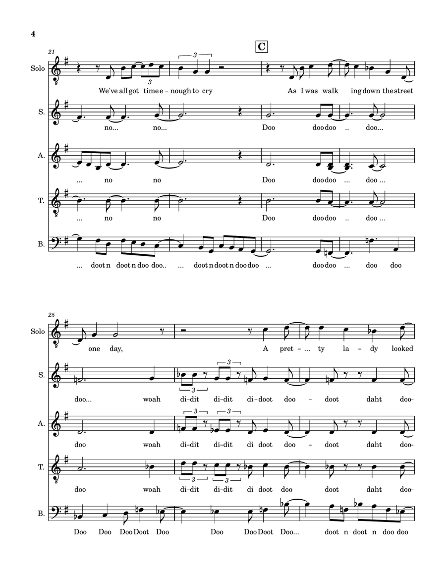 Does Anybody Really Know What Time It Is? Divisi scores gallery preview page 4