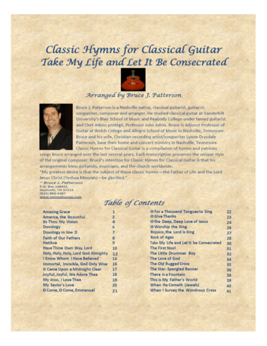 Take My Life and Let It Be Consecrated Guitar Solo scores gallery preview page 1