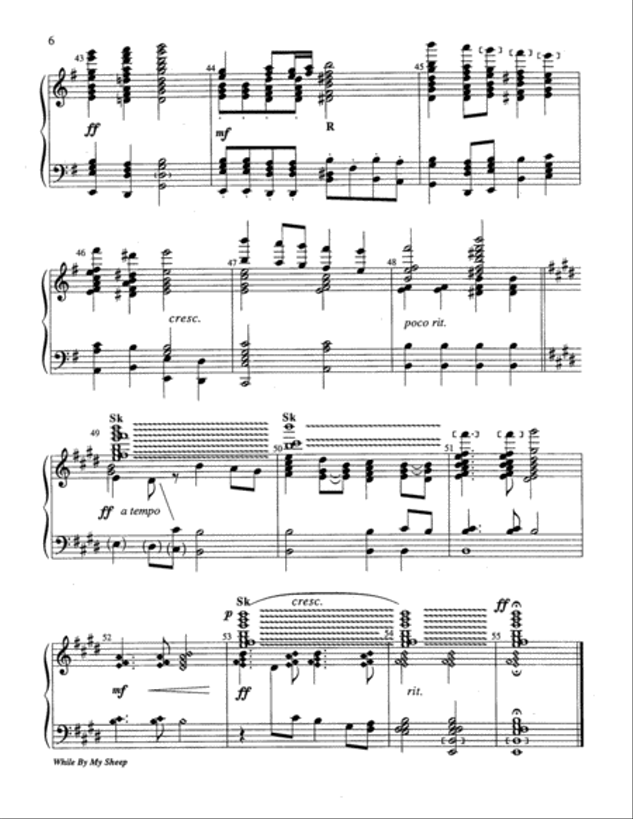 While by My Sheep 5-Octaves scores gallery preview page 11