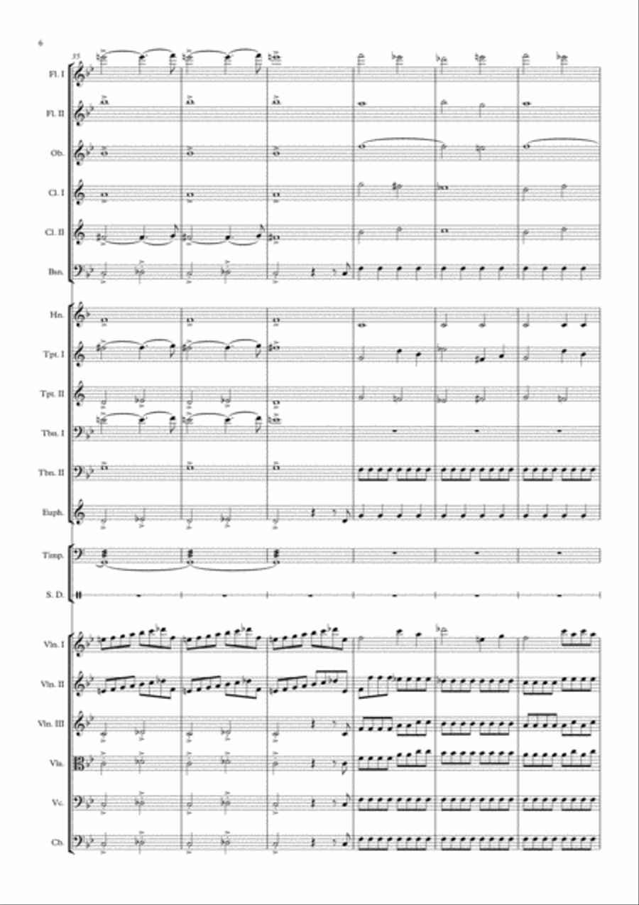 Symphony No. 40 in G Minor (abridged) Full Orchestra scores gallery preview page 6